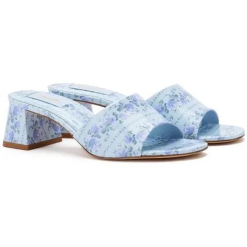 Loveshackfancy X Larroude Block Heel Sandal